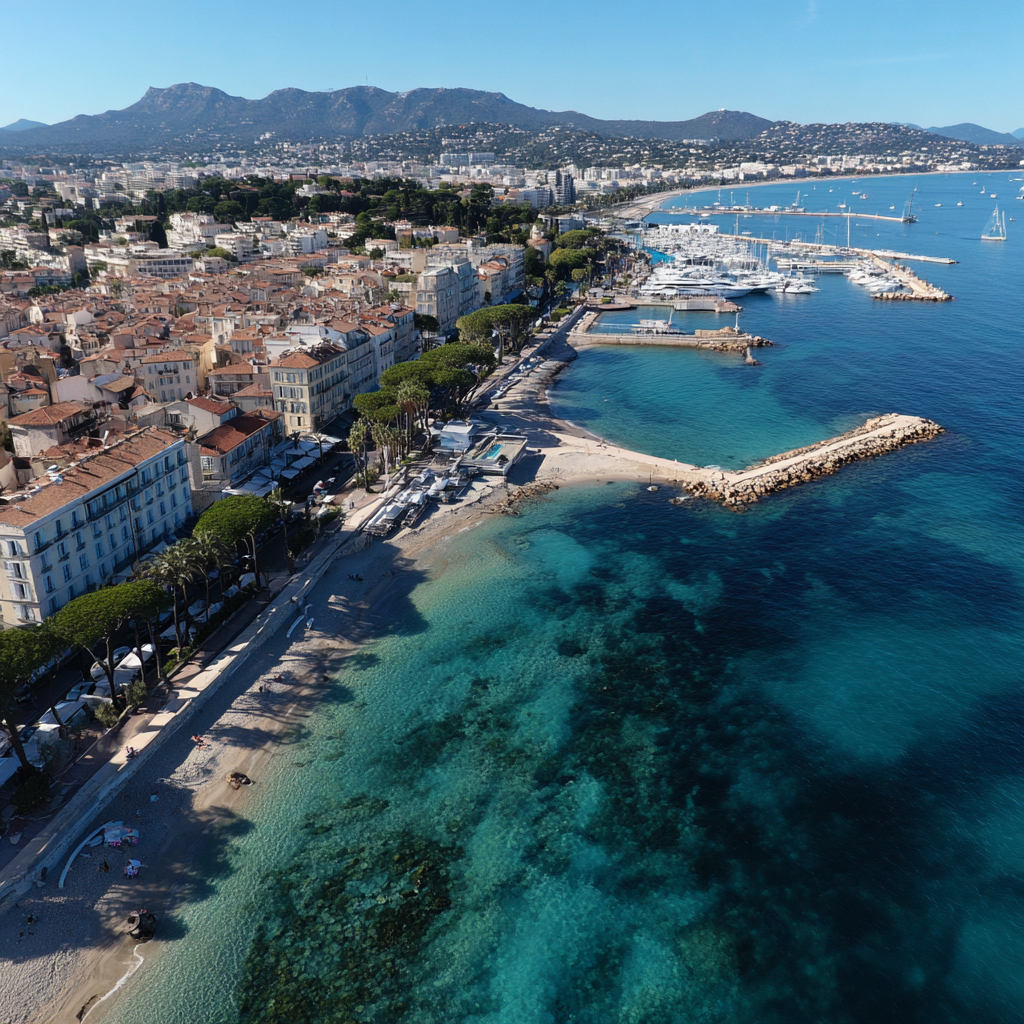 Drone à Cannes : vidéo aérienne de la Croisette aux îles de Lérins